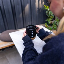 Blak Coffee Co. Termal Kapaklı Mantar Taban Seramik Kupa - 330 Ml.
