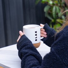 Blak Coffee Co. Termal Kapaklı Mantar Taban Seramik Kupa - 330 Ml.