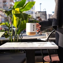 Blak Coffee Co. Termal Kapaklı Mantar Taban Seramik Kupa - 330 Ml.