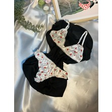 Beyz Dress Kalpli Beyaz Sütyen Takım