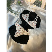 Beyz Dress Kalpli Beyaz Sütyen Takım