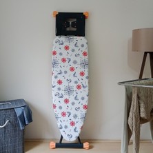Ütü Masası Kılıfı Büyük Boy Ipli Stoperli Keçeli Kılıfı Örtüsü Bezi 55X140CM Deniz
