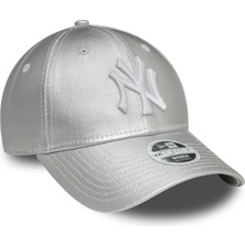 New Era New York Yankees Kadın Met Denim Gümüş 60595374 Şapka