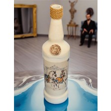White  Dream Handmade Şişe Şamdan