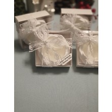 Gül Desenli Mumluk - Düğün, Nikah, Nişan, Doğumgünü ve Söz Hediyeliği 10 Adet