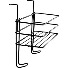 Paslanmaz Ütü Masası Askısı Metal Kapı Arkası Ütü ve Ütü Masası Düzenleyici Organizer