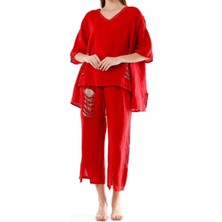 Italyan Keten Payet Detaylı Takım