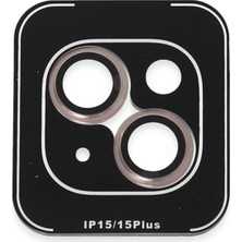 Joko Apple iPhone 15 Pvd Metal Kamera Lens - Pembe 11