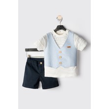 Bebek Vadisi Yelek Erkek Çocuk Yazlık Takım Erkek Bebek Şortlu Takım Erkek Bebek Alt Üst Takım Erkek Bebek Takım