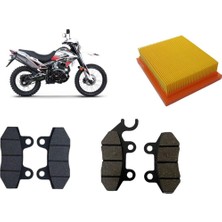 Rks Cross Rt 250 Bakım Seti Ön-Arka Balata ve Hava Filtresi