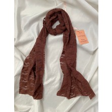Nurcanilirboutique Kahverengi Dantel Fular