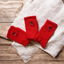 OMSRenkli Tasarım Meyve Nakışlı Socket Unisex Çorap