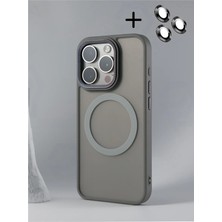 TeknoCase Apple iPhone 16 Pro Max Matte Lüx Case-Lens Koruma + Magsafe Özellikli Buzlu Kılıf