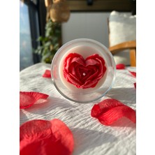 Kalp Mum  / Özel Gün Hediyesi Dekoratif Soya Mum