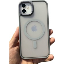 TeknoCase Apple iPhone 11 Matte Lüx Case-Lens Koruma + Magsafe Özellikli Buzlu Kılıf