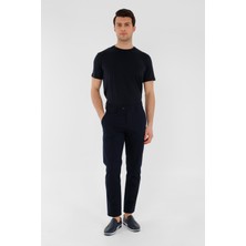 Uki Lacivert Slim Fit Chino Pantolon