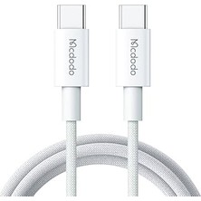 Mcdodo CA-2770 60W USB C To USB C Şarj ve Data Kablosu Beyaz 1.2 M