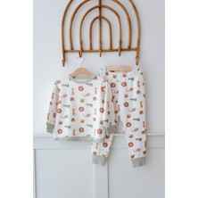 Lollie Bebek Çocuk Pijama Takımı 1.0 Tog, Modal & Pamuk -  Safari Hayvanları