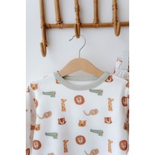 Lollie Bebek Çocuk Pijama Takımı 1.0 Tog, Modal & Pamuk -  Safari Hayvanları