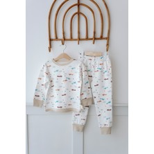 Lollie Bebek Çocuk Pijama Takımı 1.0 Tog, Modal & Pamuk -  Uçaklar