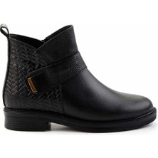 Siyah Siyah Leather Kadın Bot & Bootie K02531270003
