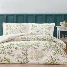 Linens Windsor Pamuk Saten Çift Kişilik Nevresim Takımı Yeşil