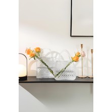 Şeffaf Kristal Cam Vazo - Çanta Şeklinde Dekoratif Vazo