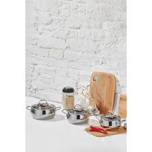 Karaca Emirgan Indüksiyon Tabanlı 6 Parça Çelik Midi Set