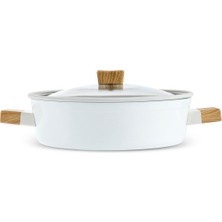 Karaca Swiss Crystal Creamy Wood Karnıyarık Tencere 26 Cm