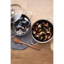 Karaca Mutfaksever Indüksiyon Tabanlı Çelik Midye Tenceresi 20 Cm