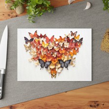 Painted Anarchy Şık Temperli Cam Kesme Tahtası - Çizilmez, Kaymaz Yüzey - Kolay Temizlenebilir