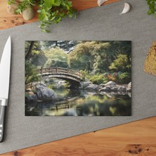 Painted Anarchy Sakin Temperli Cam Kesme Tahtası - Şık, Kaymaz Yüzey, Çizilmez ve Temizlemesi Kolay