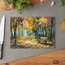 Painted Anarchy Elegant Temperli Cam Kesme Tahtası Seti - Şık, Kaymaz Yüzeyli, Çizilmez - Kolay Temizlik Için