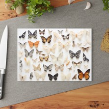 Painted Anarchy Nature's Touch Temperli Cam Kesme Tahtası Seti - Şık ve Dayanıklı