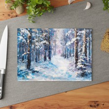 Painted Anarchy Şık Temperli Cam Kesme Tahtası Seti - Çizilmez Kaymaz Yüzey - Kolay Temizlenebilir