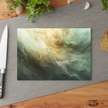 Painted Anarchy Dokulu Kauçuk Noktalı Temperli Cam Kesme Tahtası - Şık ve Dayanıklı