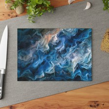 Painted Anarchy Şık Dokulu Cam Kesme Tahtası Seti - Kaymaz Yüzeyli, Çizilmez,  Temperli Cam Kesme Tahtası - Şık