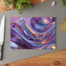 Painted Anarchy Minimalist Temperli Cam Kesme Tahtası - Şık ve Dayanıklı