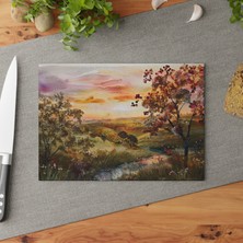 Painted Anarchy Şık Temperli Cam Kesme Tahtası Seti - Kaymaz Yüzey, Çizilmez ve Kolay Temizlenebilir