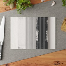 Painted Anarchy Modern Tasarım Temperli Cam Kesme Tahtası - Şık, Kaymaz, Çizilmez