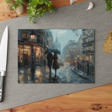 Painted Anarchy Şık Temperli Cam Kesme Tahtası - Kaymaz Yüzeyli, Çizilmez