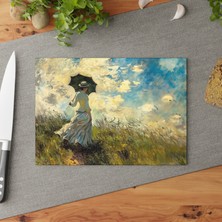 Painted Anarchy Zarif Cam Kesme Tahtası - Şık Tasarım, Çizilmez, Kaymaz Yüzey - Kolay Temizlenen