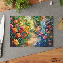 Painted Anarchy Şık Temperli Cam Kesme Tahtası Seti - Kaymaz Çizilmez, Kolay Temizlenir - Mutfağınız Için Benzersiz