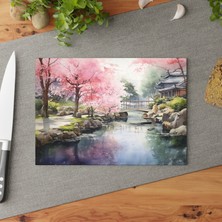 Painted Anarchy Dokulu Cam Kesme Tahtası - Şık Tasarım, Kaymaz Yüzey, Çizilmez - Kolay Temizlenen