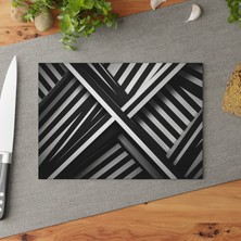 Painted Anarchy Şık  Temperli Cam Kesme Tahtası - Kaymaz ve Çizilmez