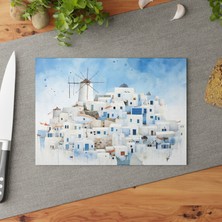 Painted Anarchy Şık Temperli Cam Kesme Tahtası Seti - Çizilmez Kaymaz Yüzey - Mutfak ve Ev Hediyeleri Için Ideal