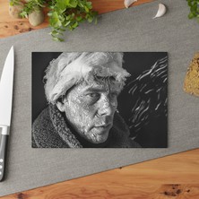 Painted Anarchy Şık Dutch Artist Cam Kesme Tahtası Seti - Temperli Cam, Kaymaz Yüzey, Çizilmez - Kolay Temizlenen