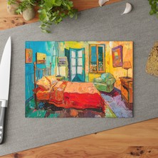 Painted Anarchy Şık  Cam Kesme Tahtası - Çizilmez, Kolay Temizlenen