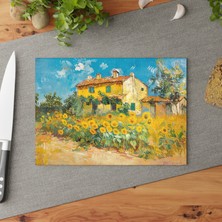 Painted Anarchy Şık Ünlü Sanat Temperli Cam Kesme Tahtası Seti - Dayanıklı Kaymaz Yüzey, Kolay Temizlenen