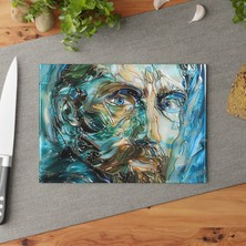 Painted Anarchy Doğadan Esinlenen Cam Kesme Tahtası Seti | Şık ve Dayanıklı | Kaymaz Yüzeyli Temperli Cam |